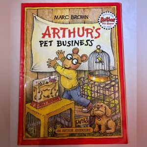 1ST Paperback Edition 1990 Arthur’s Pet Business